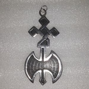 Sterling Silver Abstract Celtic Cross Pendant